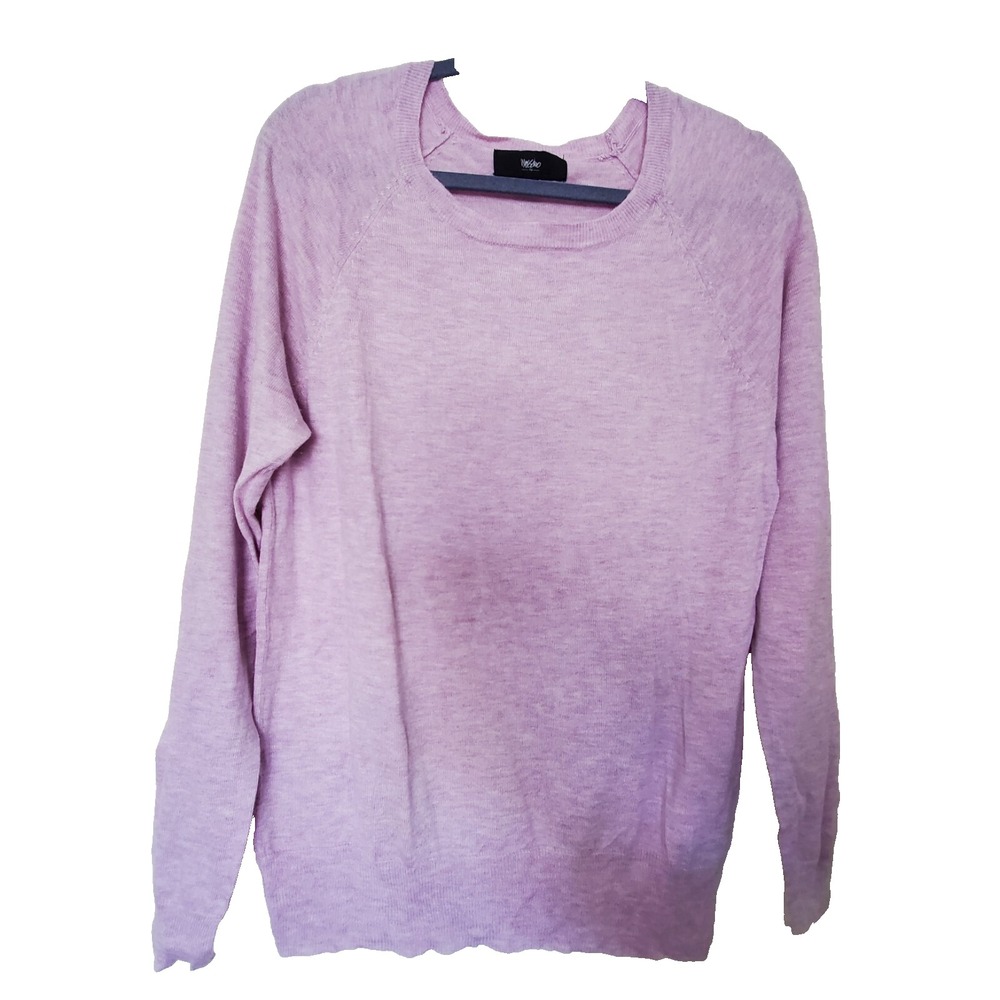 Mossimo Sweater Long Sleeve Top Pink Purple Women's Size XL Nylon Rayon Modal